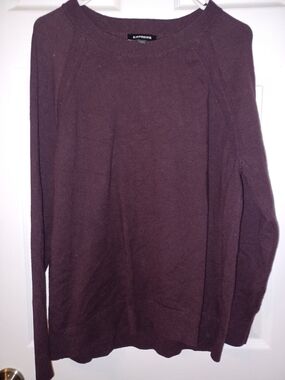 Express Plum Crewneck Sweater